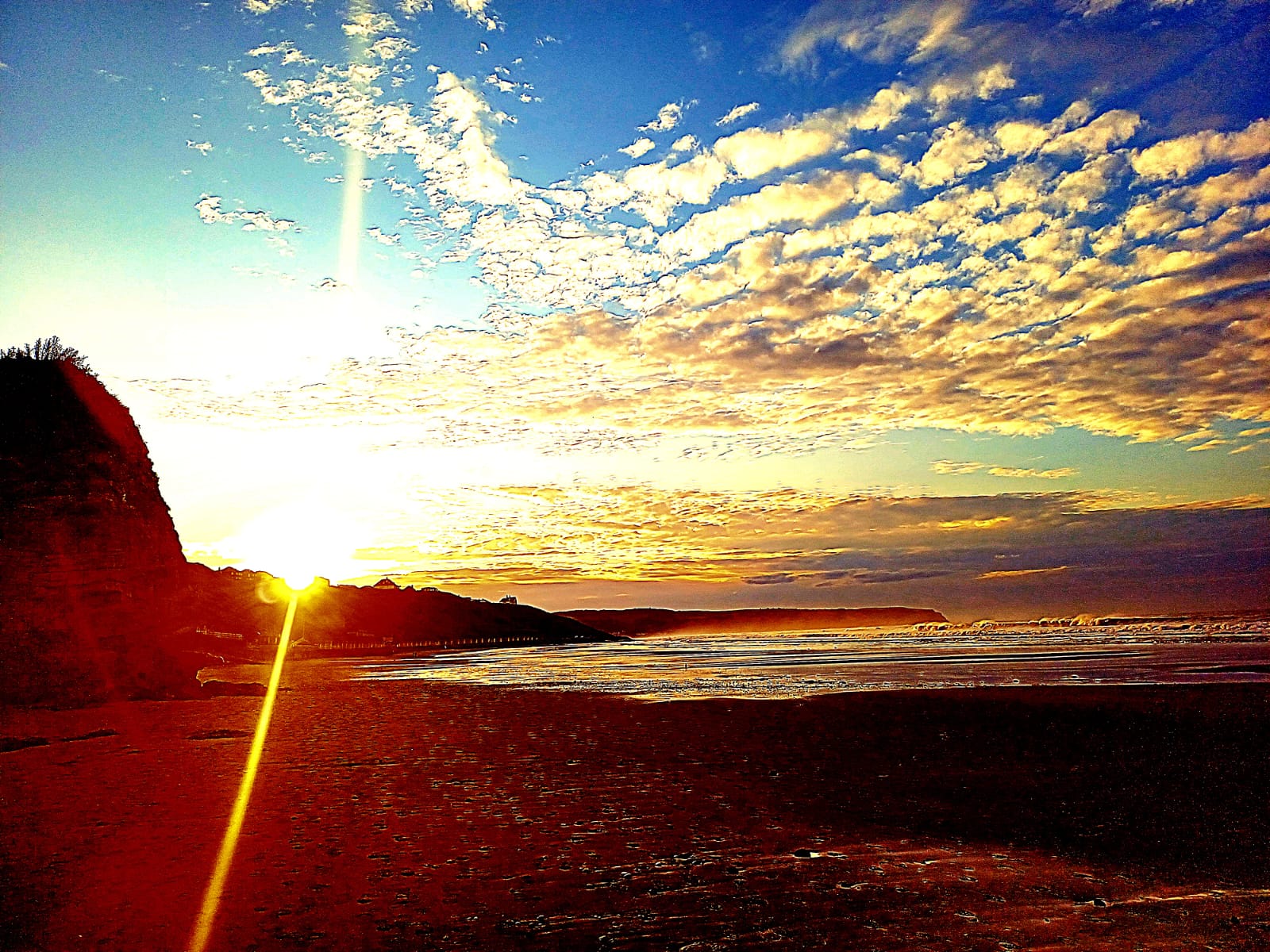 Sunset in Whitby Whitby. Captured by Malachi Gillmour
